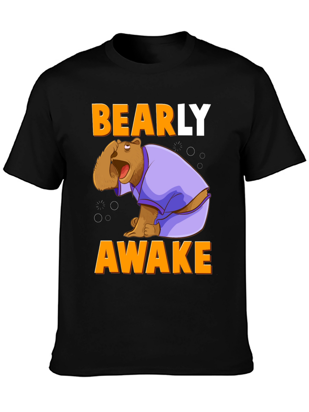 Bearly Awake T-Shirt - Funny Cartoon Bear Tee