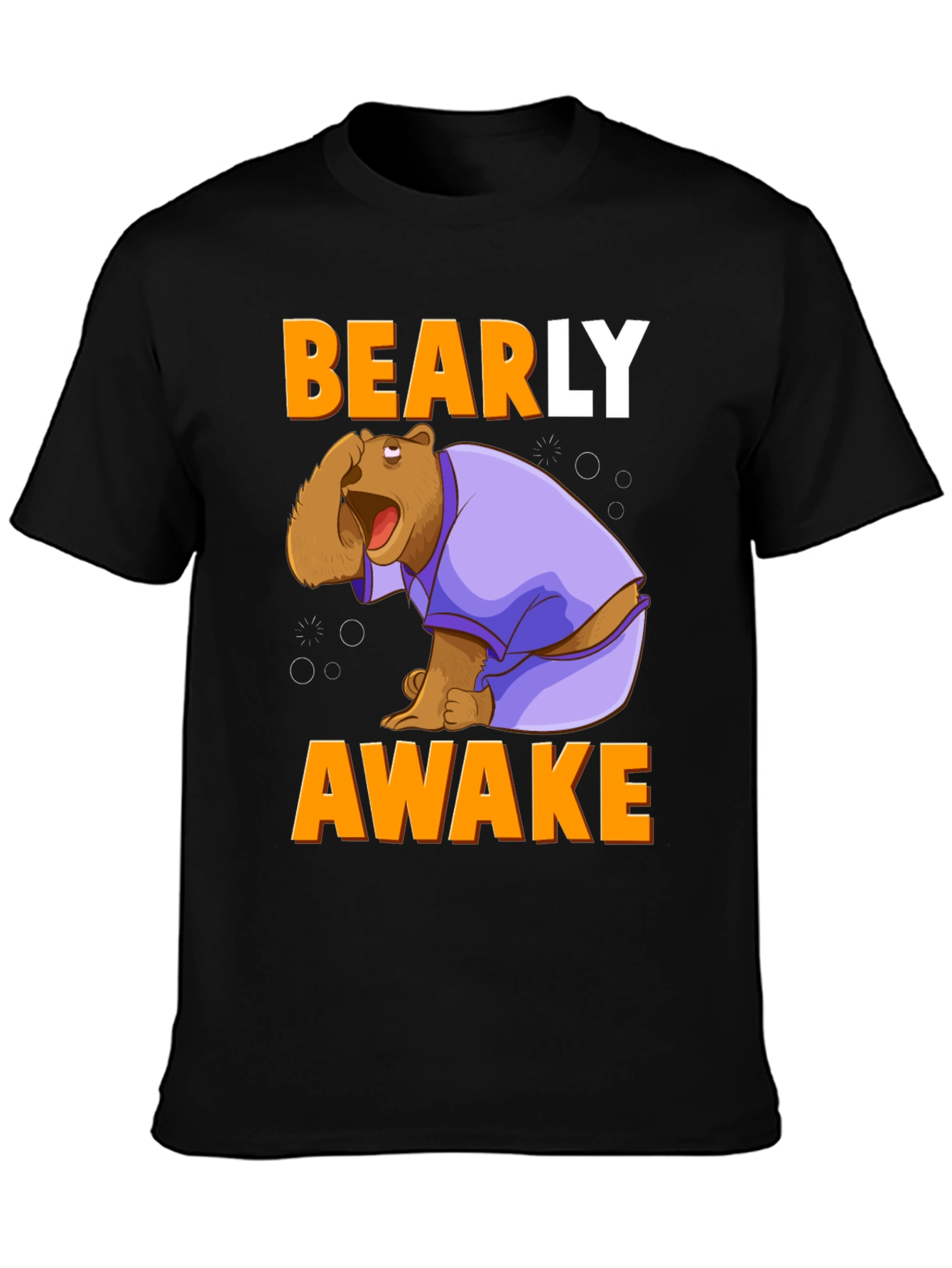 Bearly Awake T-Shirt - Funny Cartoon Bear Tee