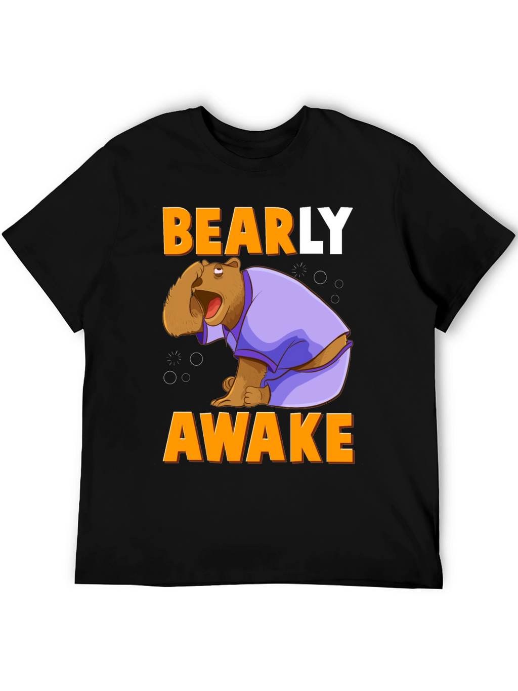 Bearly Awake T-Shirt - Funny Cartoon Bear Tee