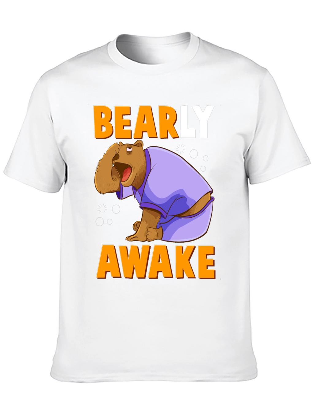 Bearly Awake T-Shirt - Funny Cartoon Bear Tee