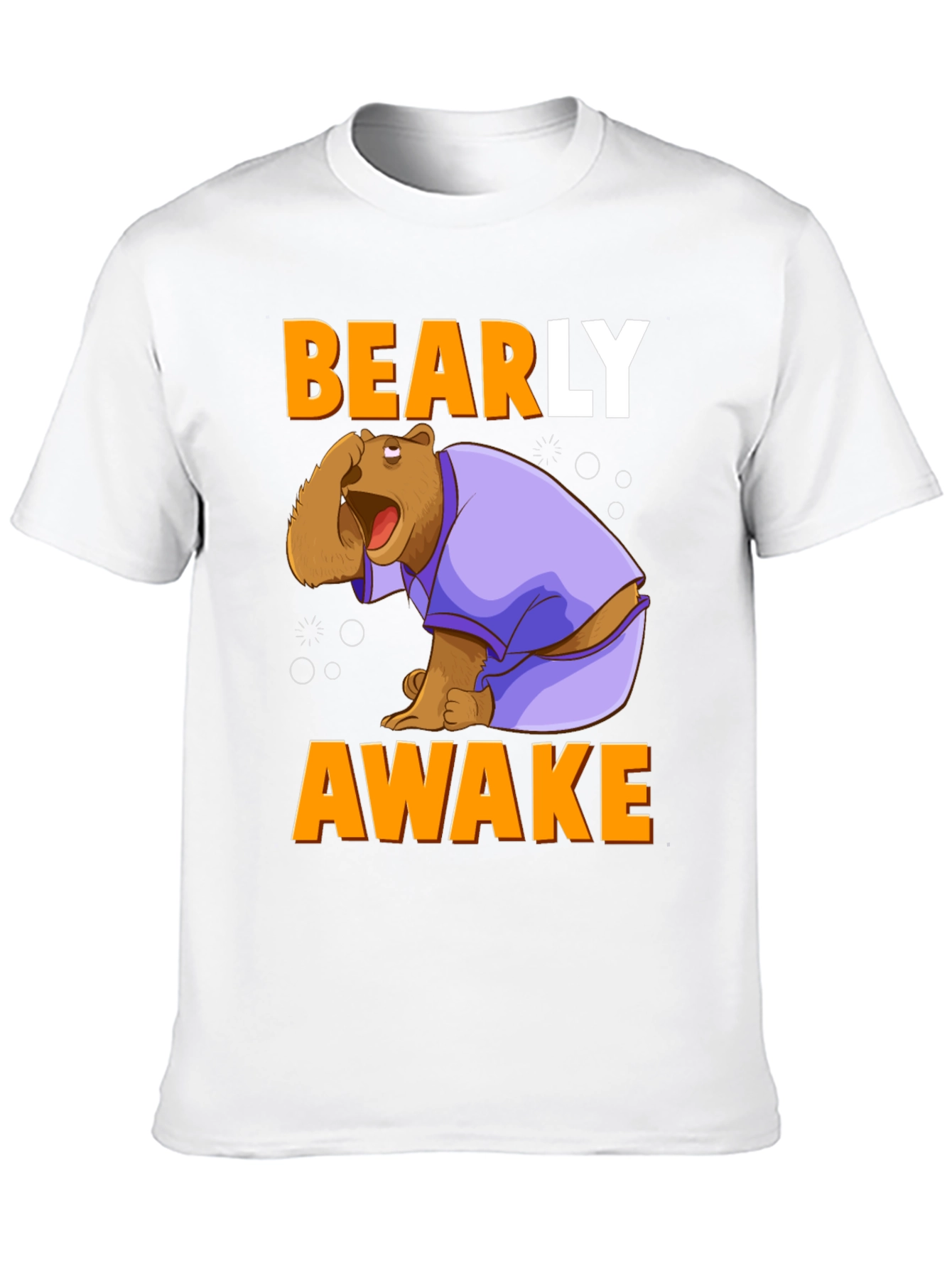 Bearly Awake T-Shirt - Funny Cartoon Bear Tee