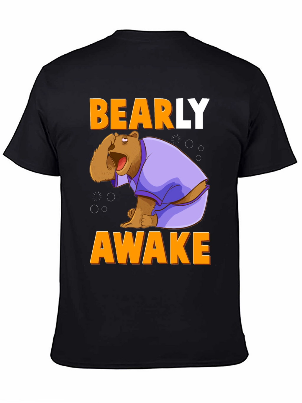 Bearly Awake T-Shirt - Funny Cartoon Bear Tee