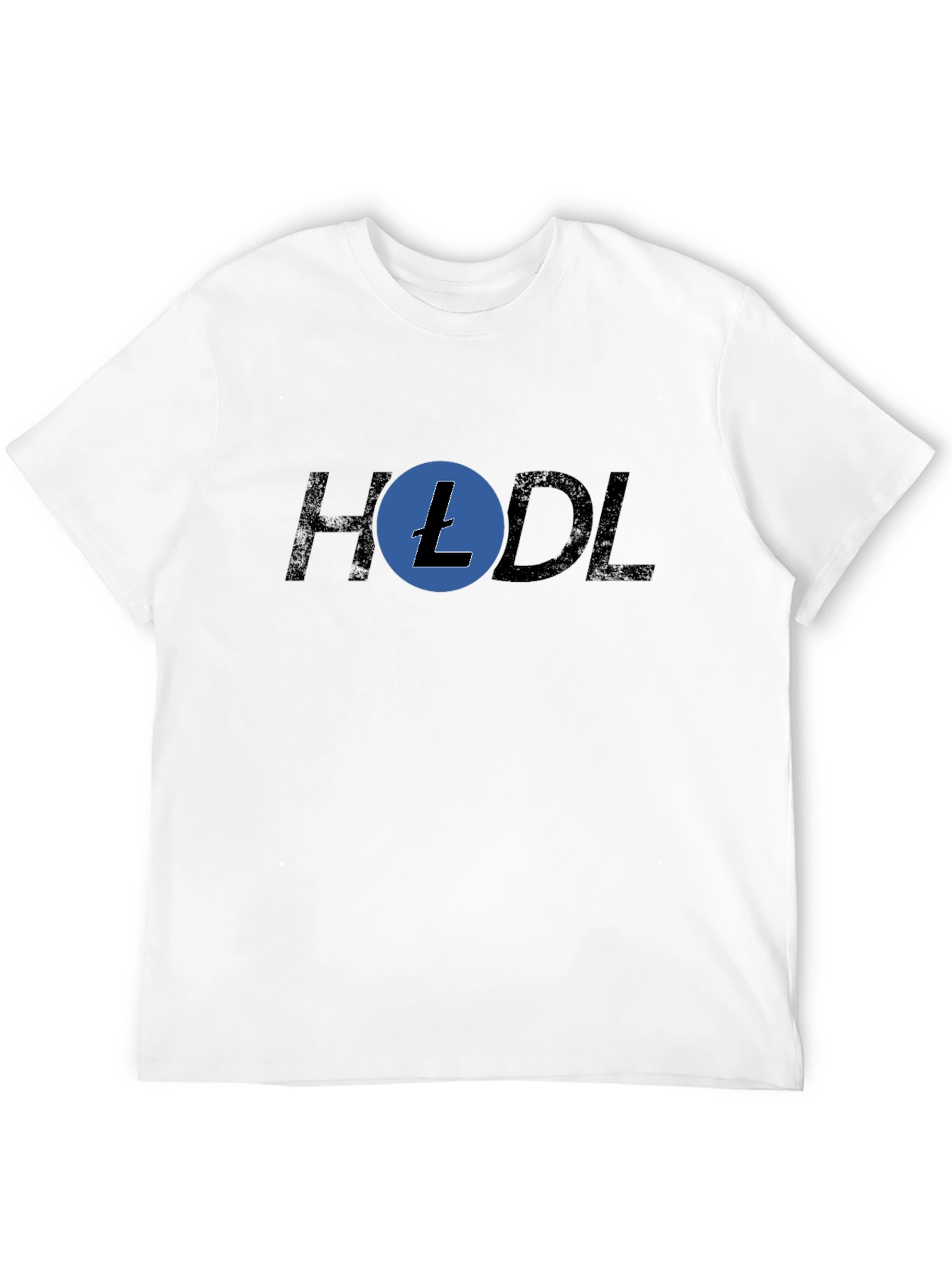HODL Litecoin Crypto T-Shirt - Black Cotton Blend