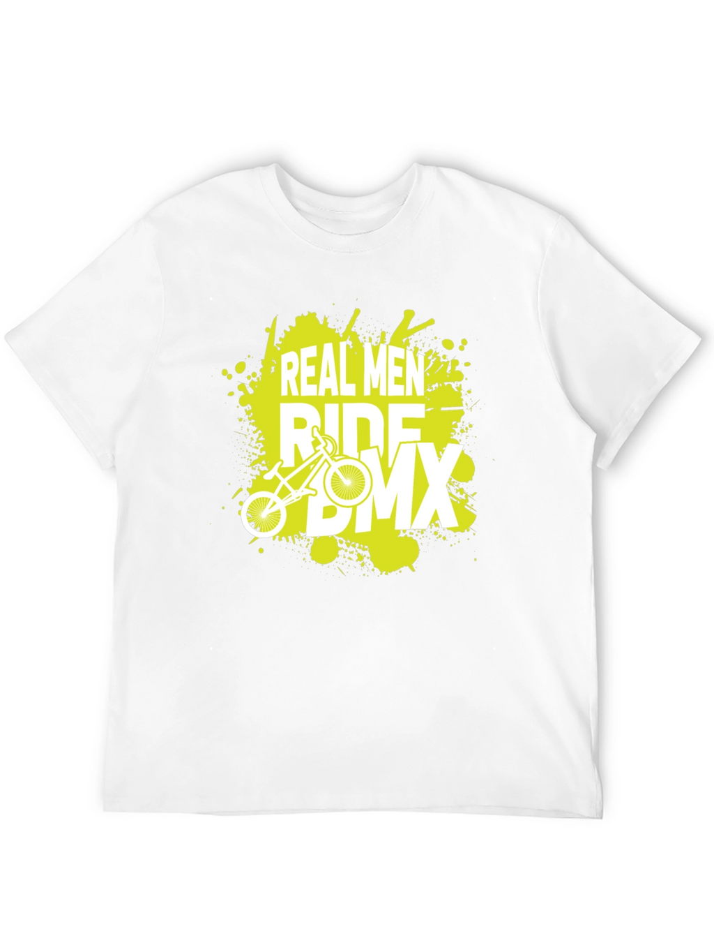 Real Men Ride BMX Graphic Tee - Black