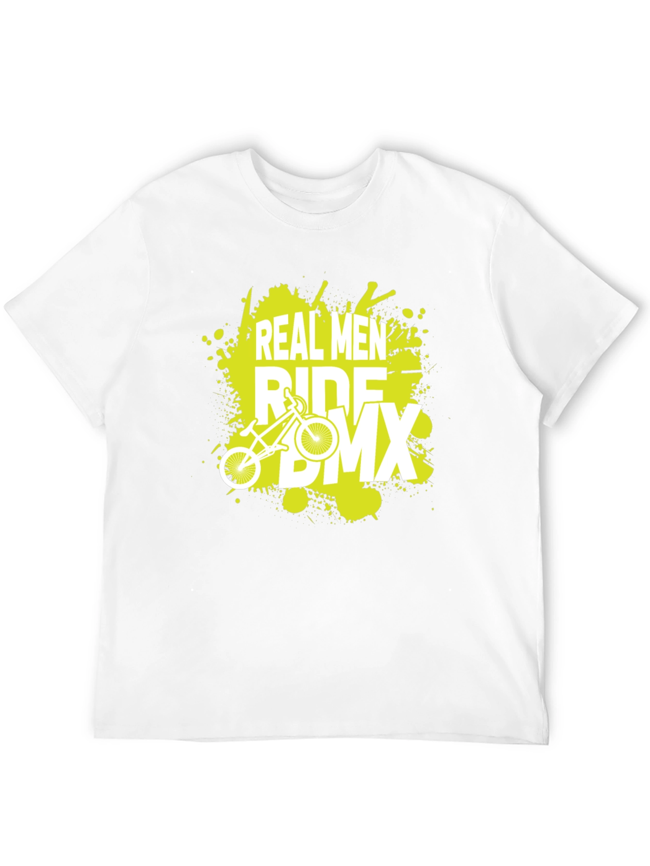 Real Men Ride BMX Graphic Tee - Black