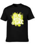 Real Men Ride BMX Graphic Tee - Black