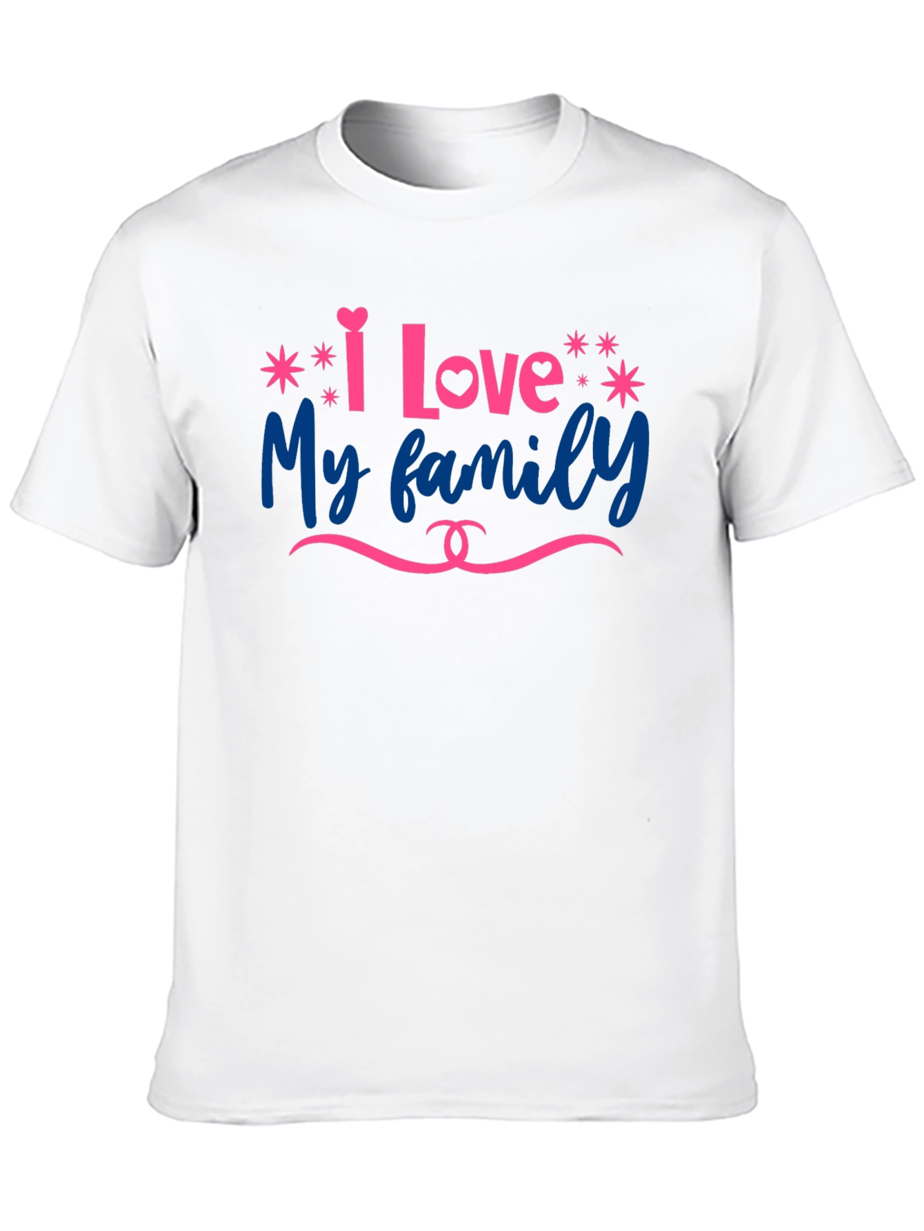 I Love My Family Graphic T-Shirt