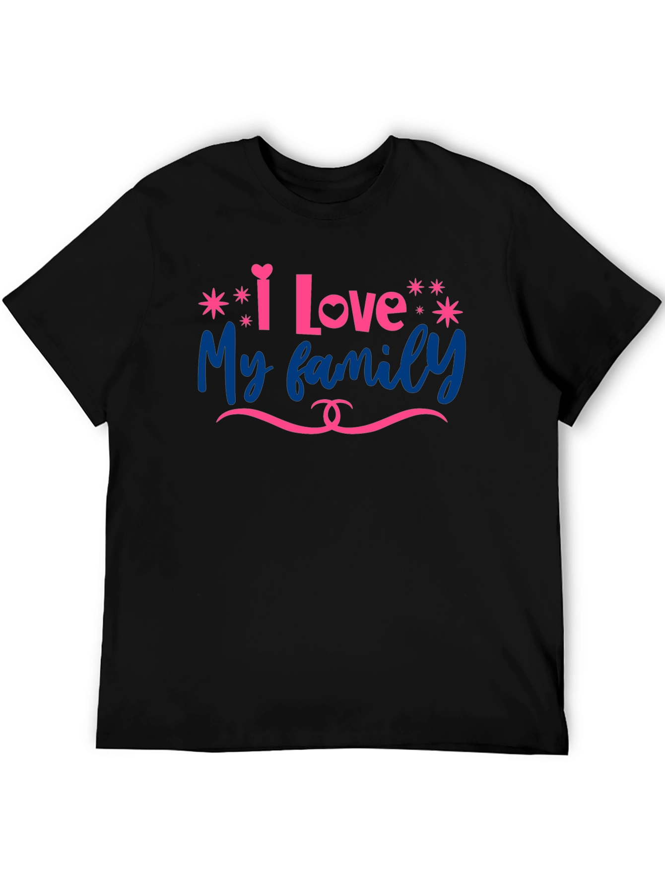I Love My Family Graphic T-Shirt