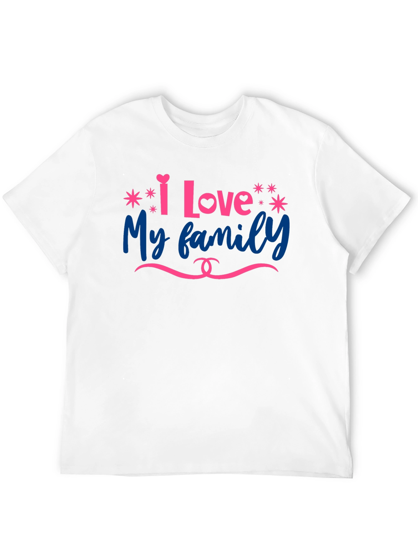 I Love My Family Graphic T-Shirt