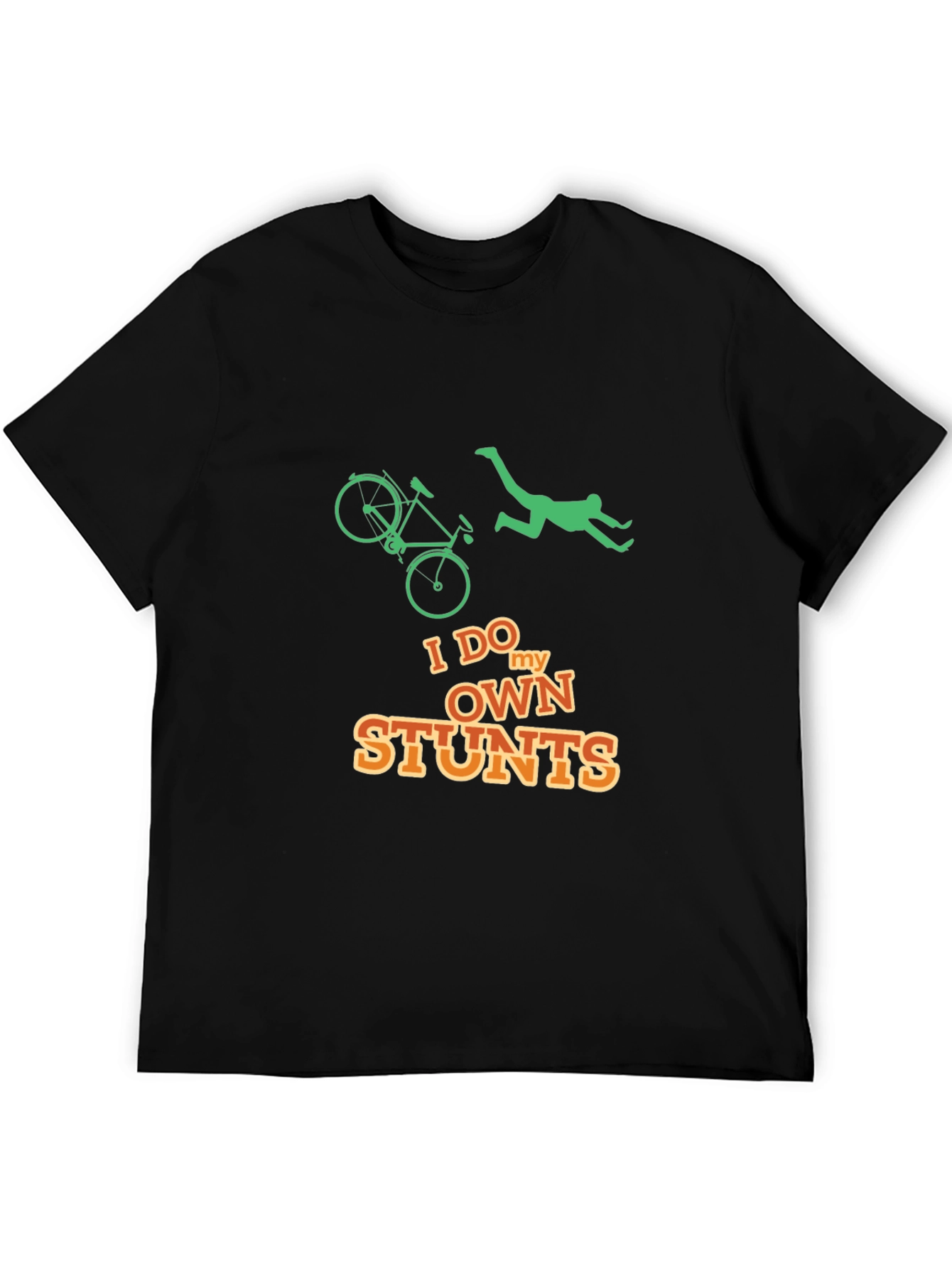 I Do My Own Stunts T-Shirt - Funny Bike Accident Tee