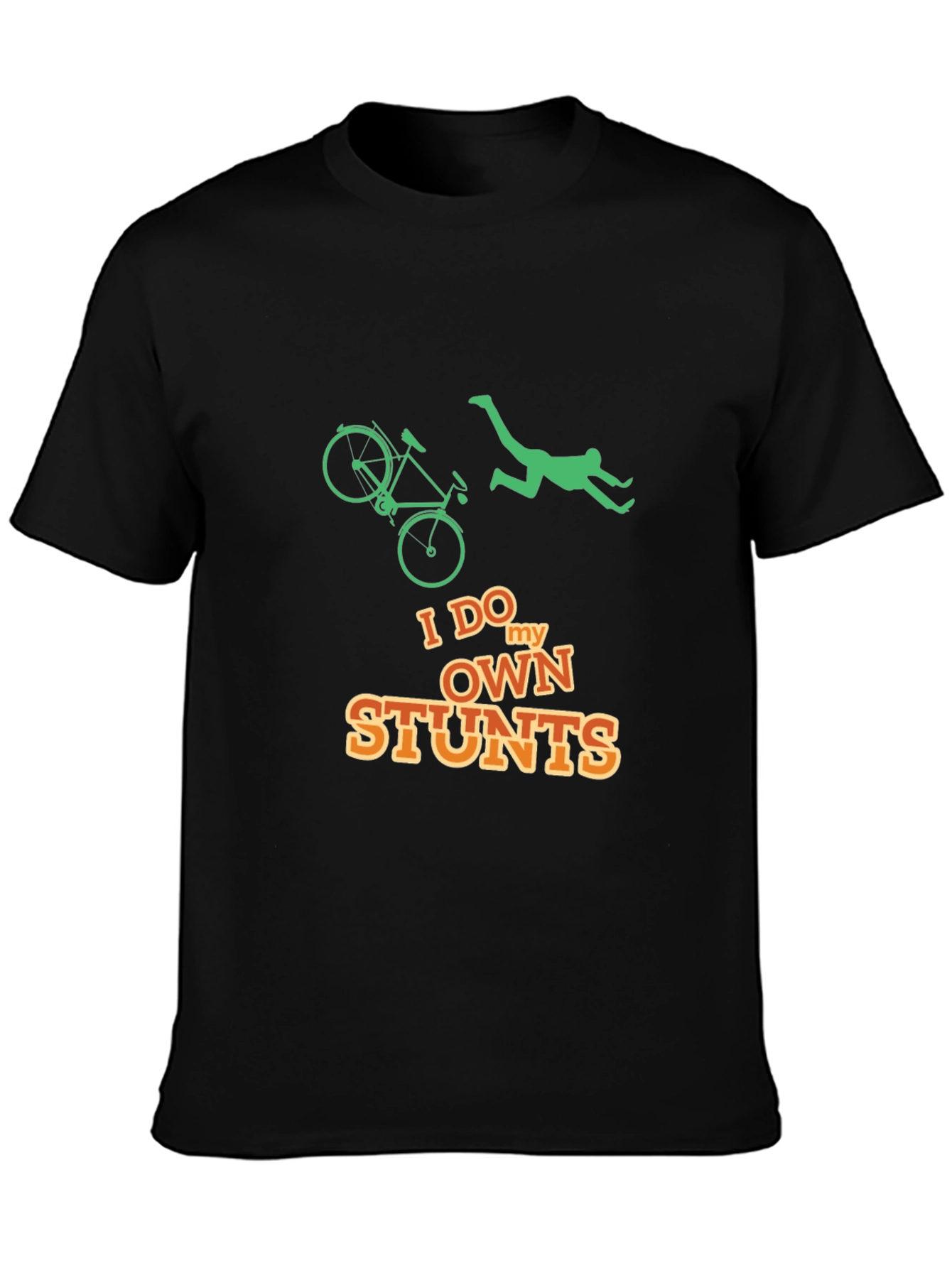 I Do My Own Stunts T-Shirt - Funny Bike Accident Tee