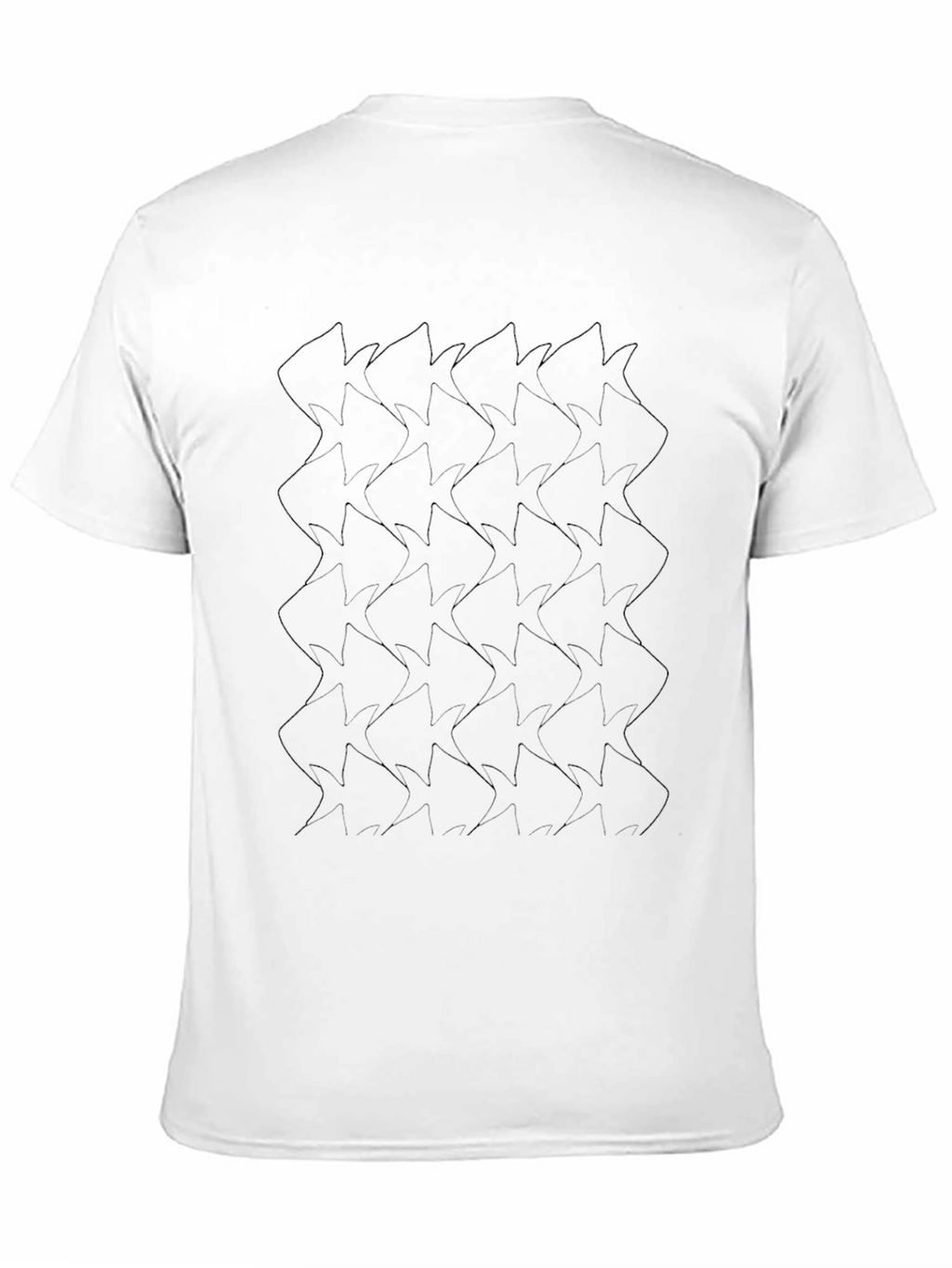 Black Geometric Patterned T-Shirt