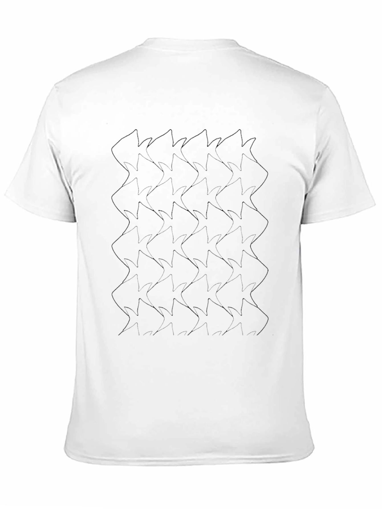 Black Geometric Patterned T-Shirt