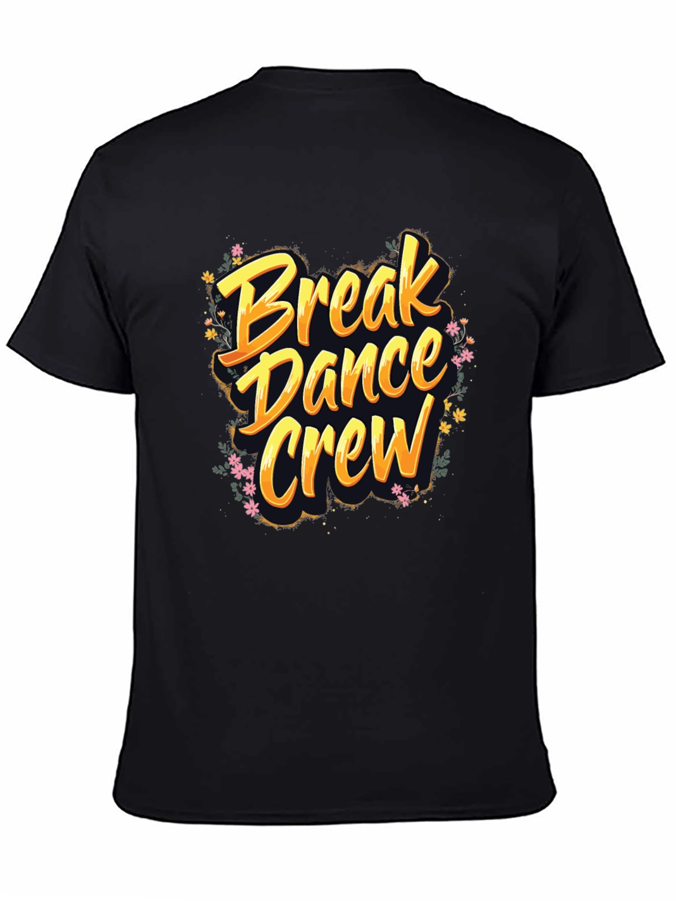 Break Dance Crew Graphic Tee - Soft Black T-Shirt