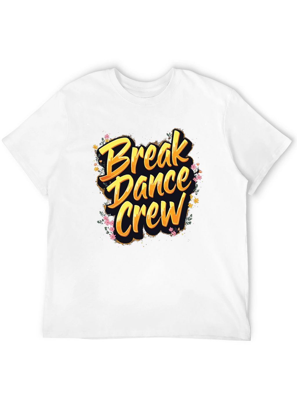 Break Dance Crew Graphic Tee - Soft Black T-Shirt
