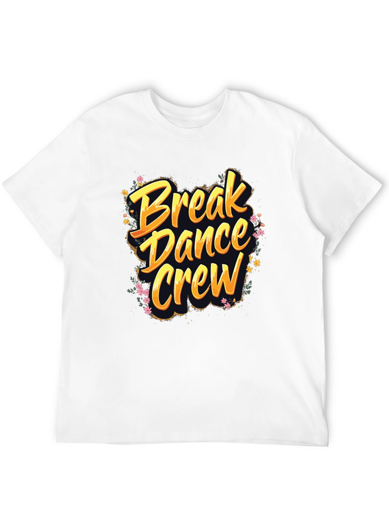 Break Dance Crew Graphic Tee - Soft Black T-Shirt