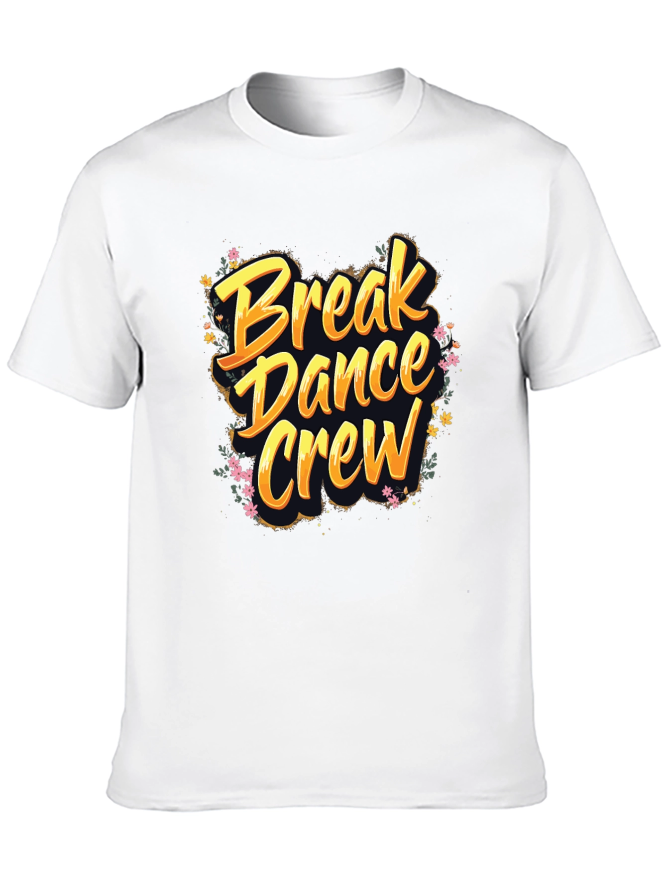 Break Dance Crew Graphic Tee - Soft Black T-Shirt