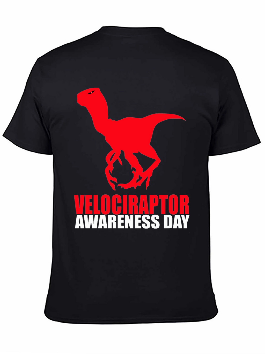 Velociraptor Awareness Day T-Shirt - Black