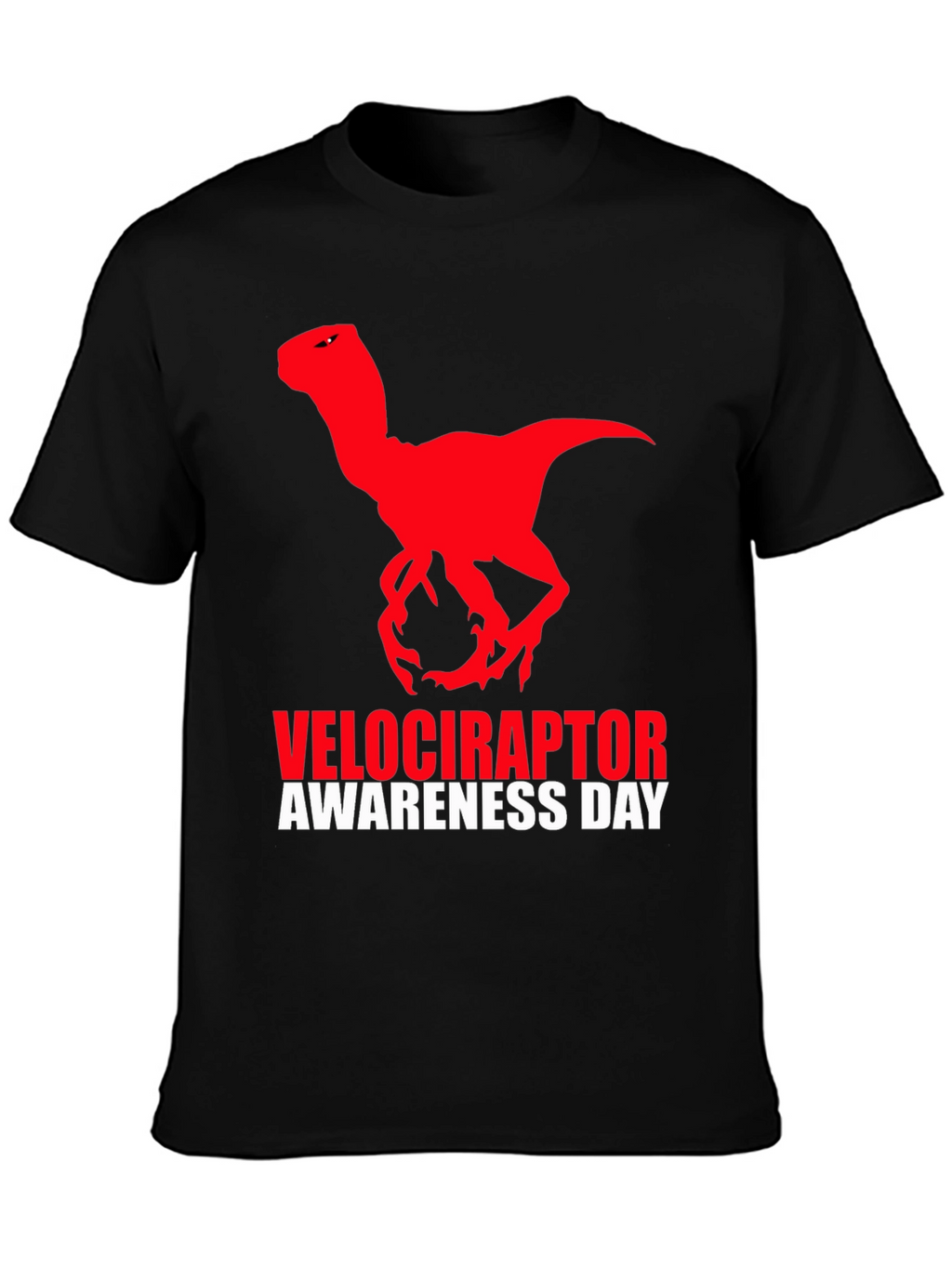 Velociraptor Awareness Day T-Shirt - Black