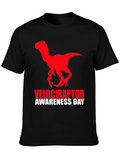 Velociraptor Awareness Day T-Shirt - Black