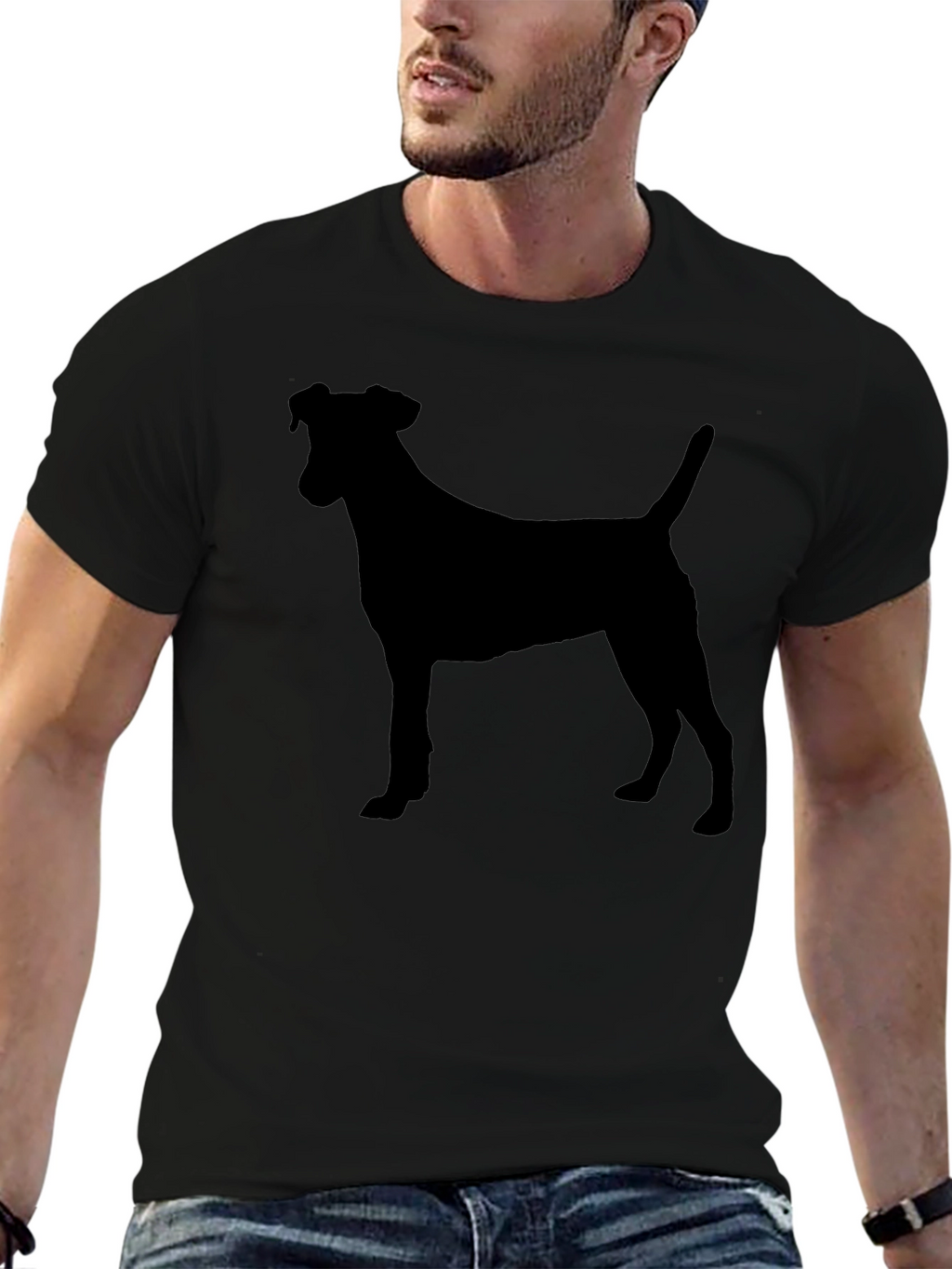 Dog Silhouette Graphic Tee