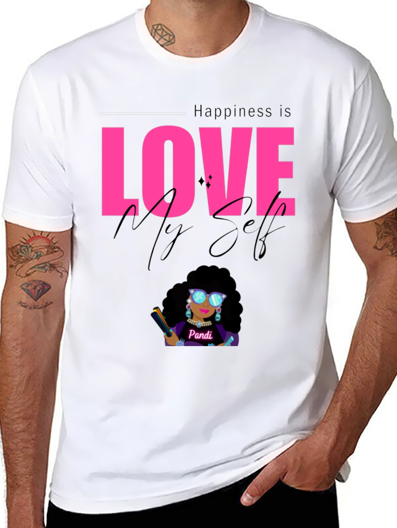 Happiness is Love Myself Graphic Tee