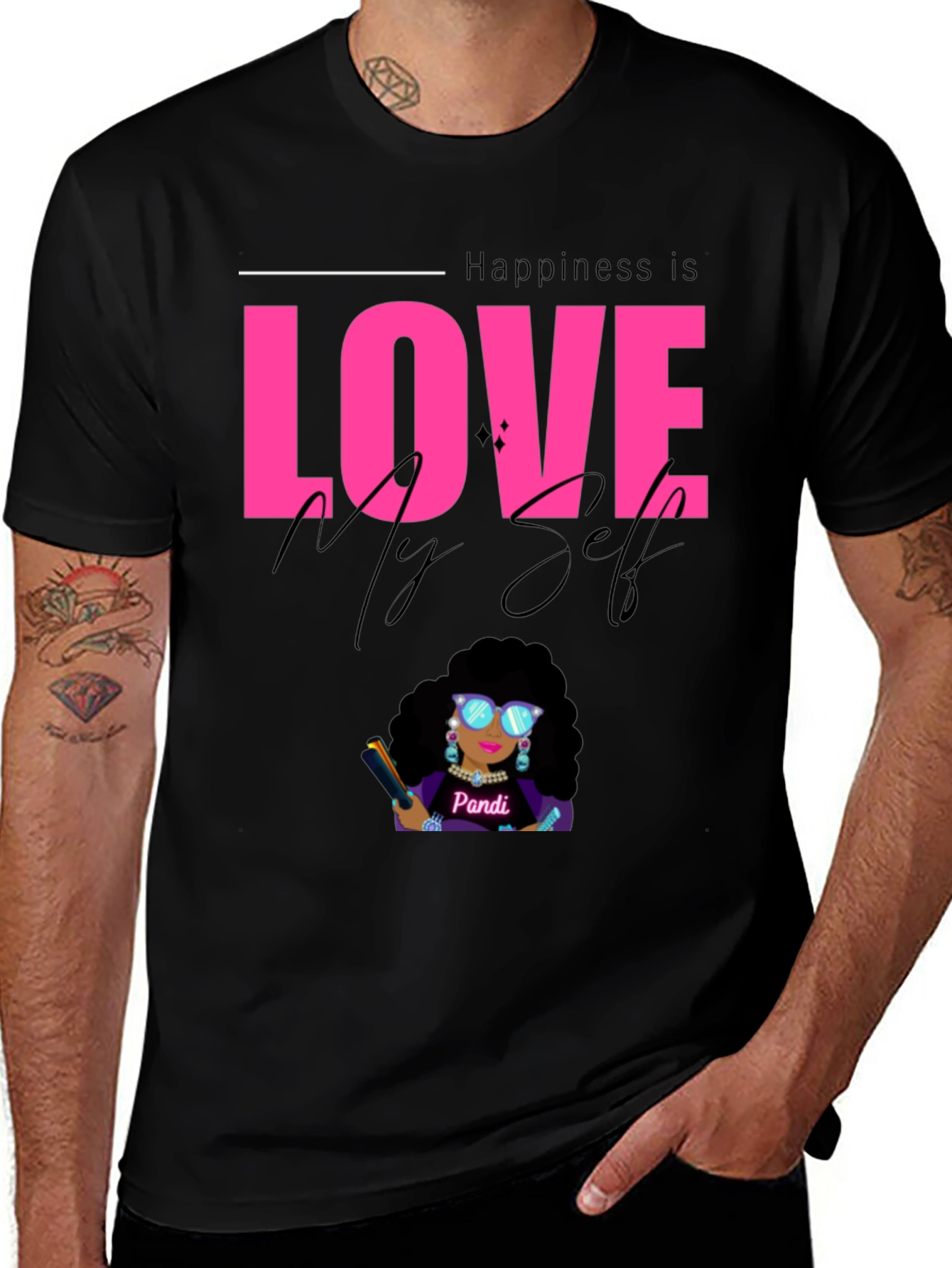 Happiness is Love Myself Graphic Tee