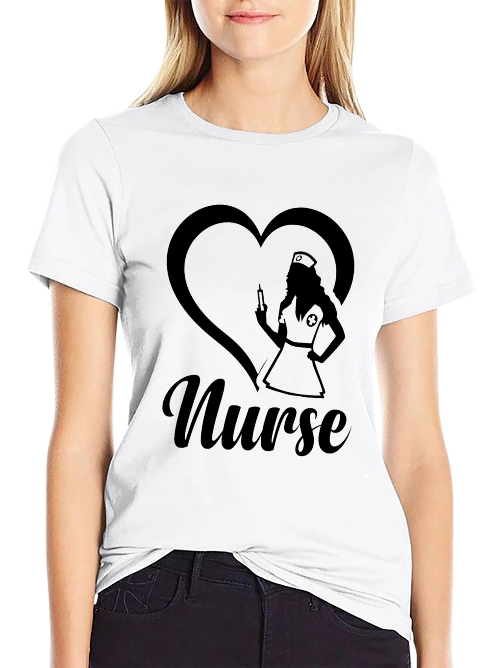 Nurse Heart Graphic T-Shirt