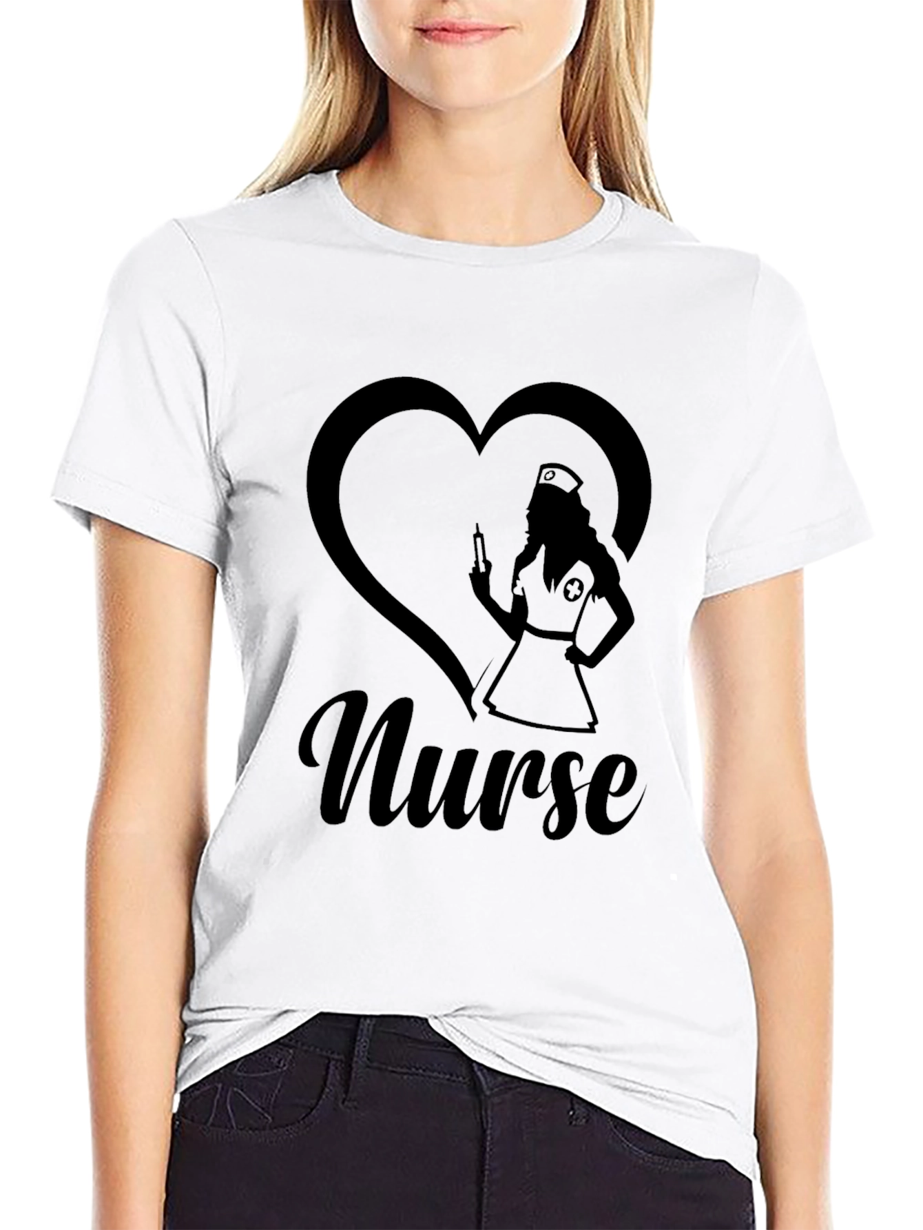 Nurse Heart Graphic T-Shirt