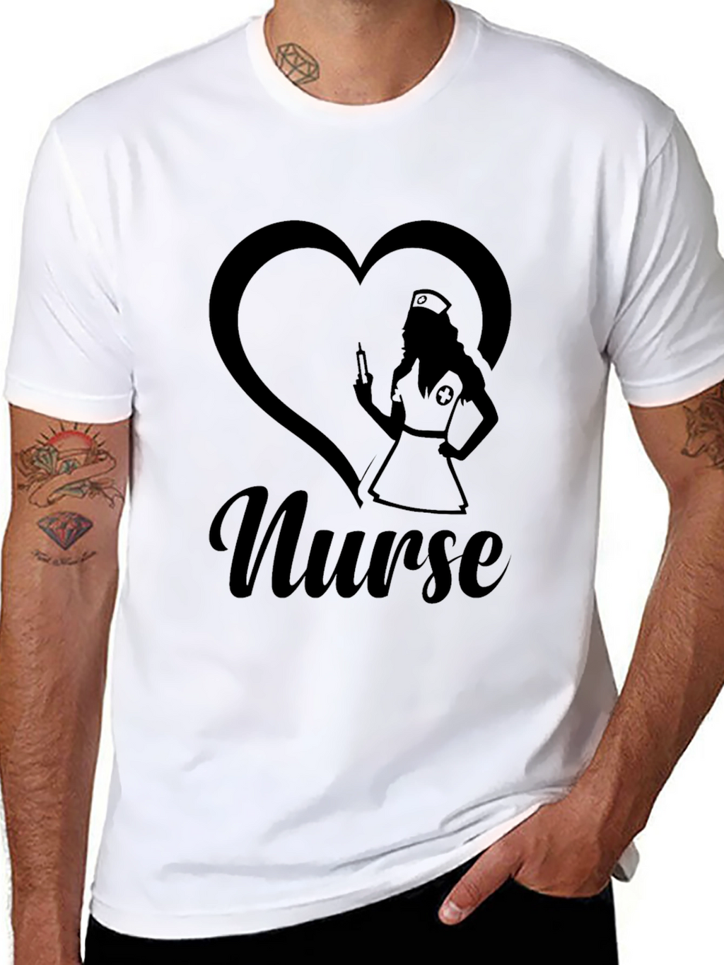 Nurse Heart Graphic T-Shirt
