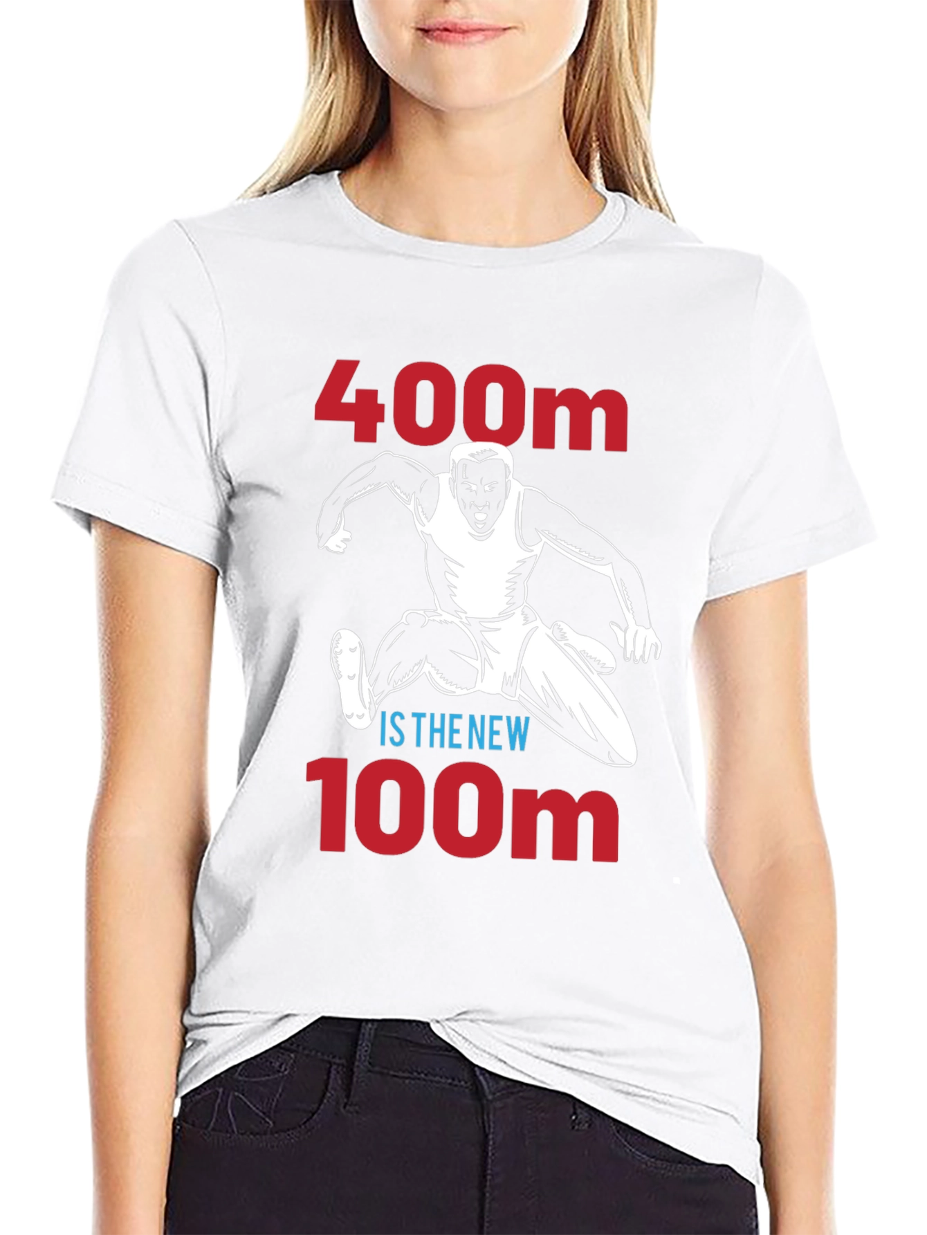 400m is the New 100m Runner Graphic Tee