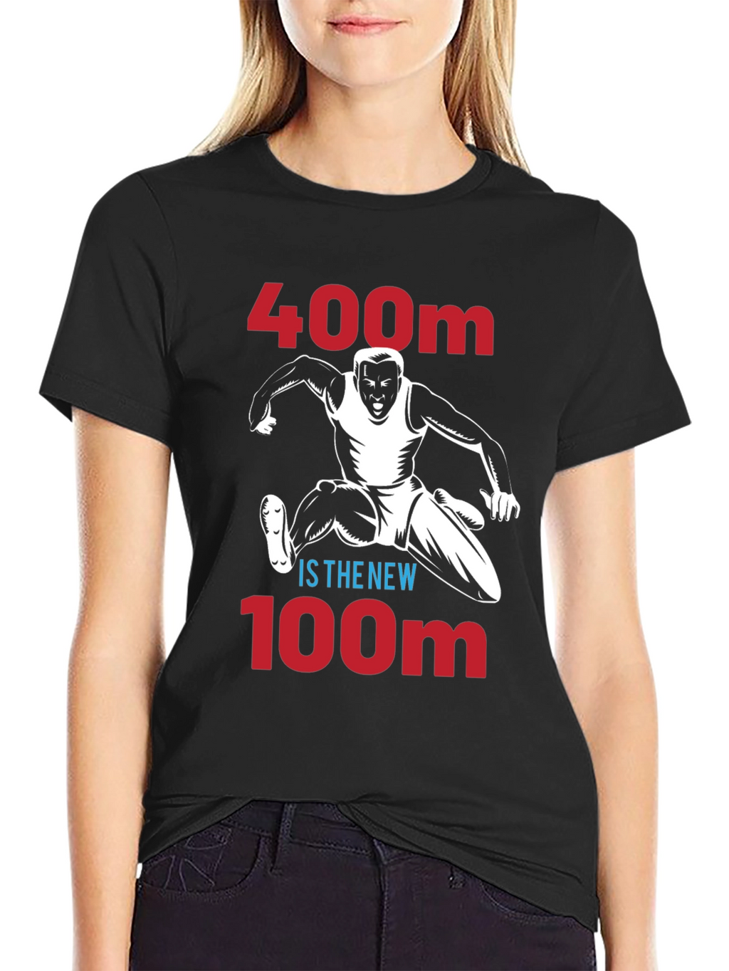 400m is the New 100m Runner Graphic Tee