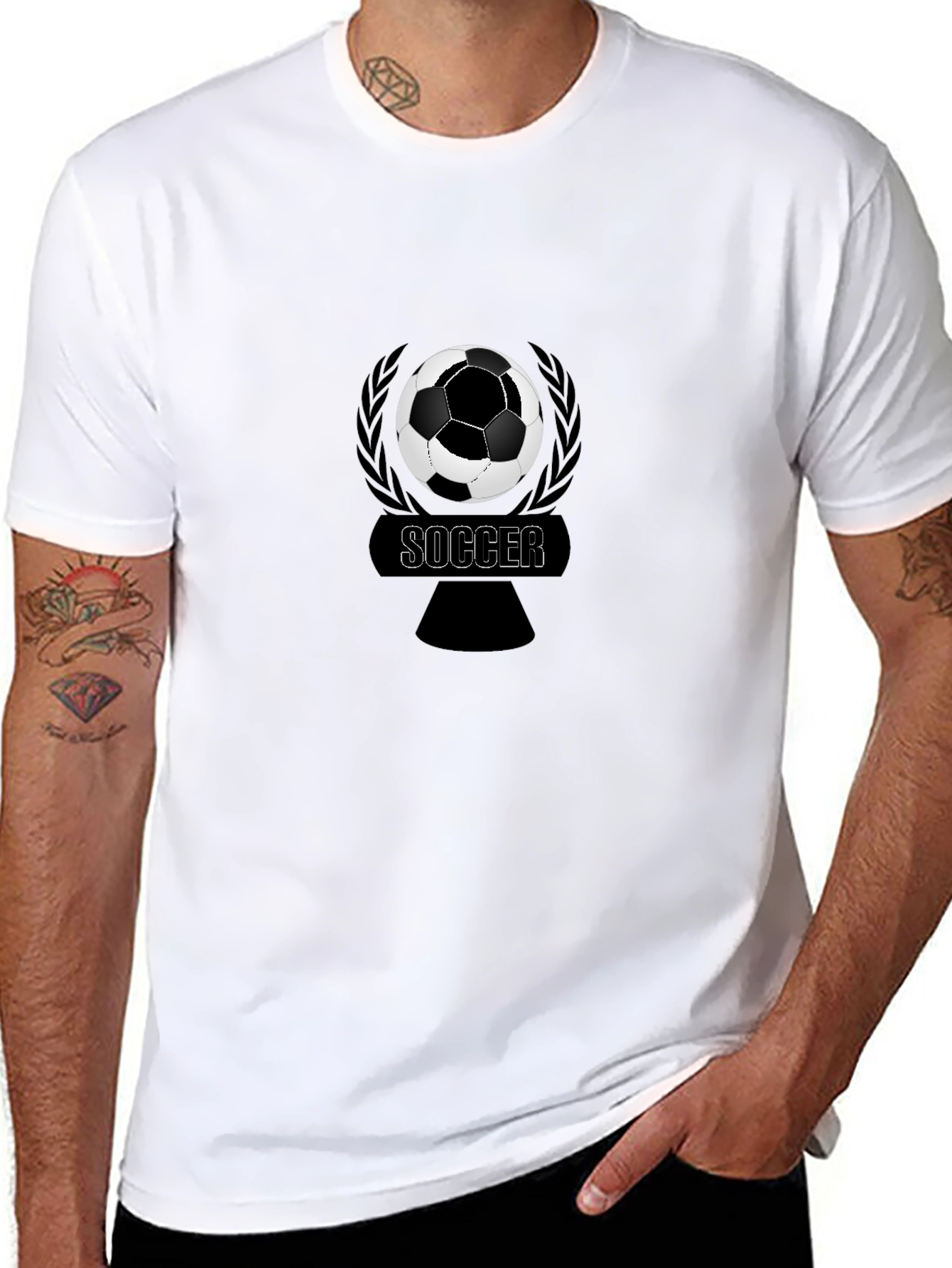 Soccer Ball Graphic Tee - Stylish & Comfortable!
