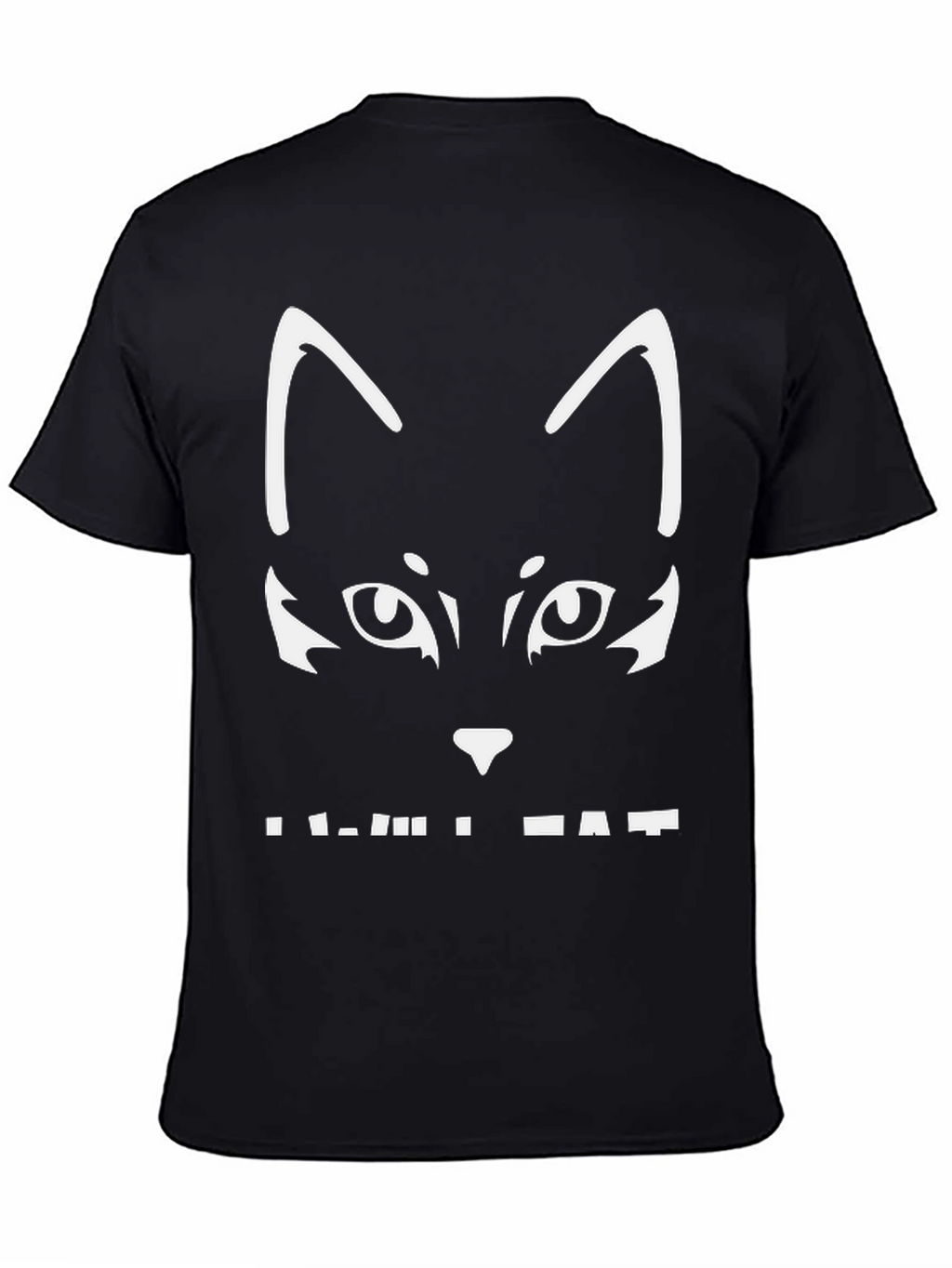 Black Cat Graphic Tee - Cool & Casual