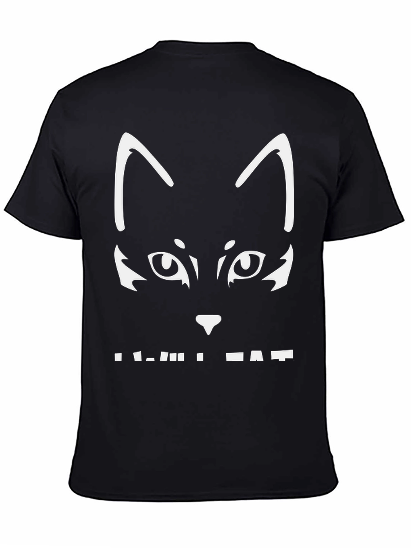 Black Cat Graphic Tee - Cool & Casual
