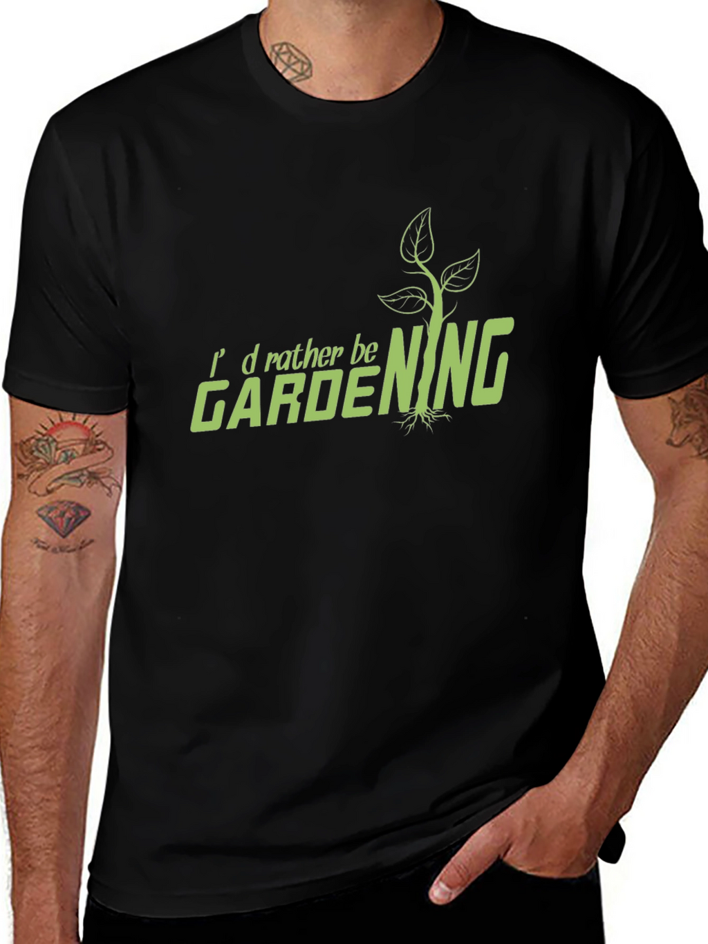 Gardening T-Shirt - Id Rather Be Gardening