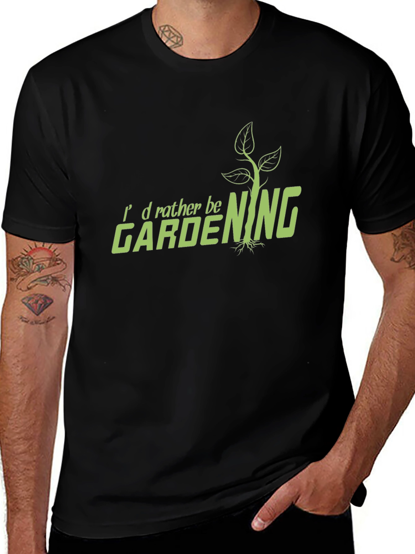 Gardening T-Shirt - Id Rather Be Gardening