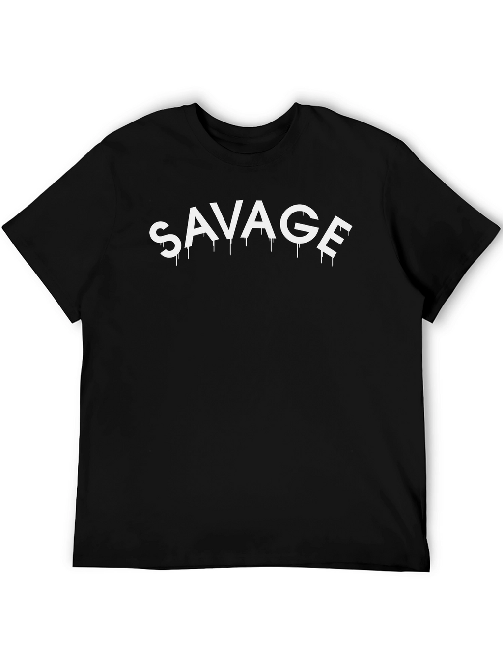 Savage Graphic Tee - Mens Black Crew Neck