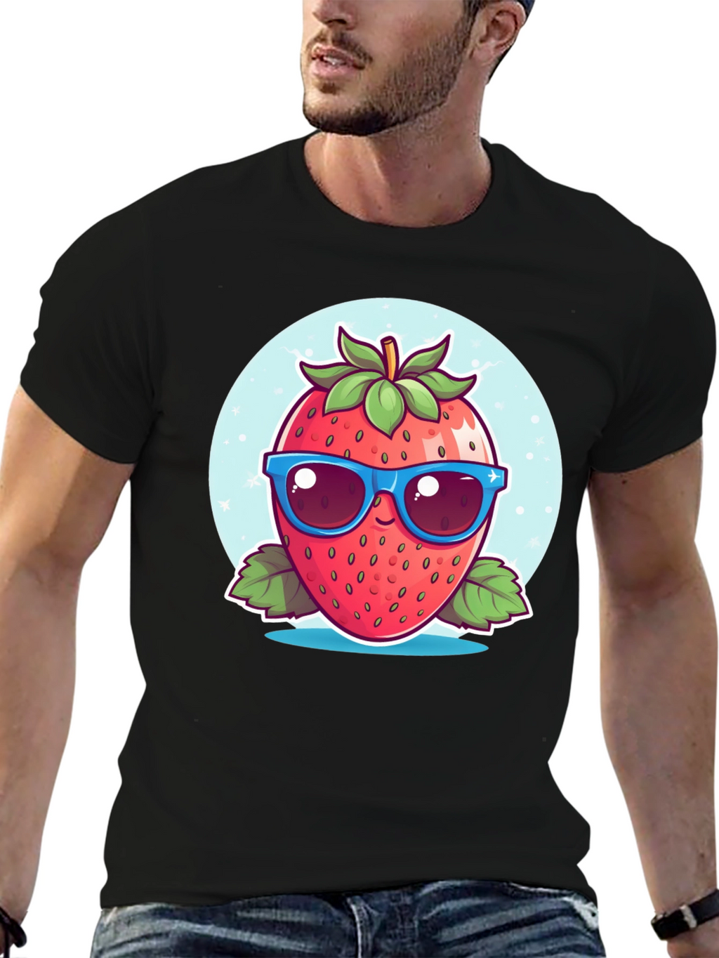 Cool Strawberry Graphic Tee - Fresh Style