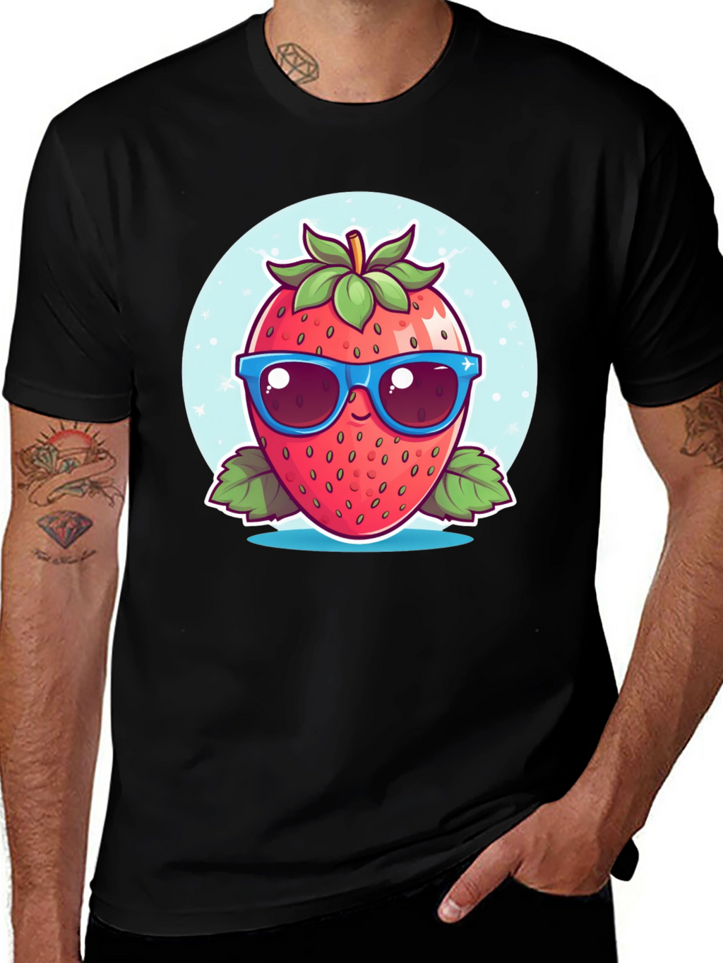 Cool Strawberry Graphic Tee - Fresh Style