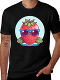 Cool Strawberry Graphic Tee - Fresh Style