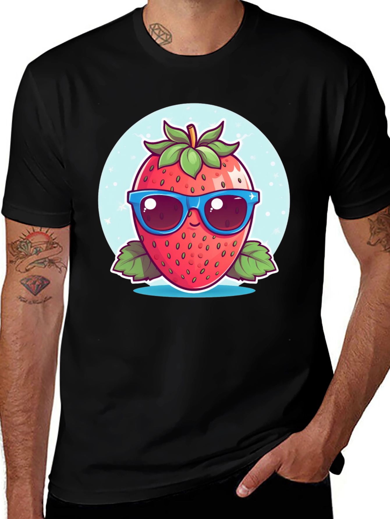 Cool Strawberry Graphic Tee - Fresh Style