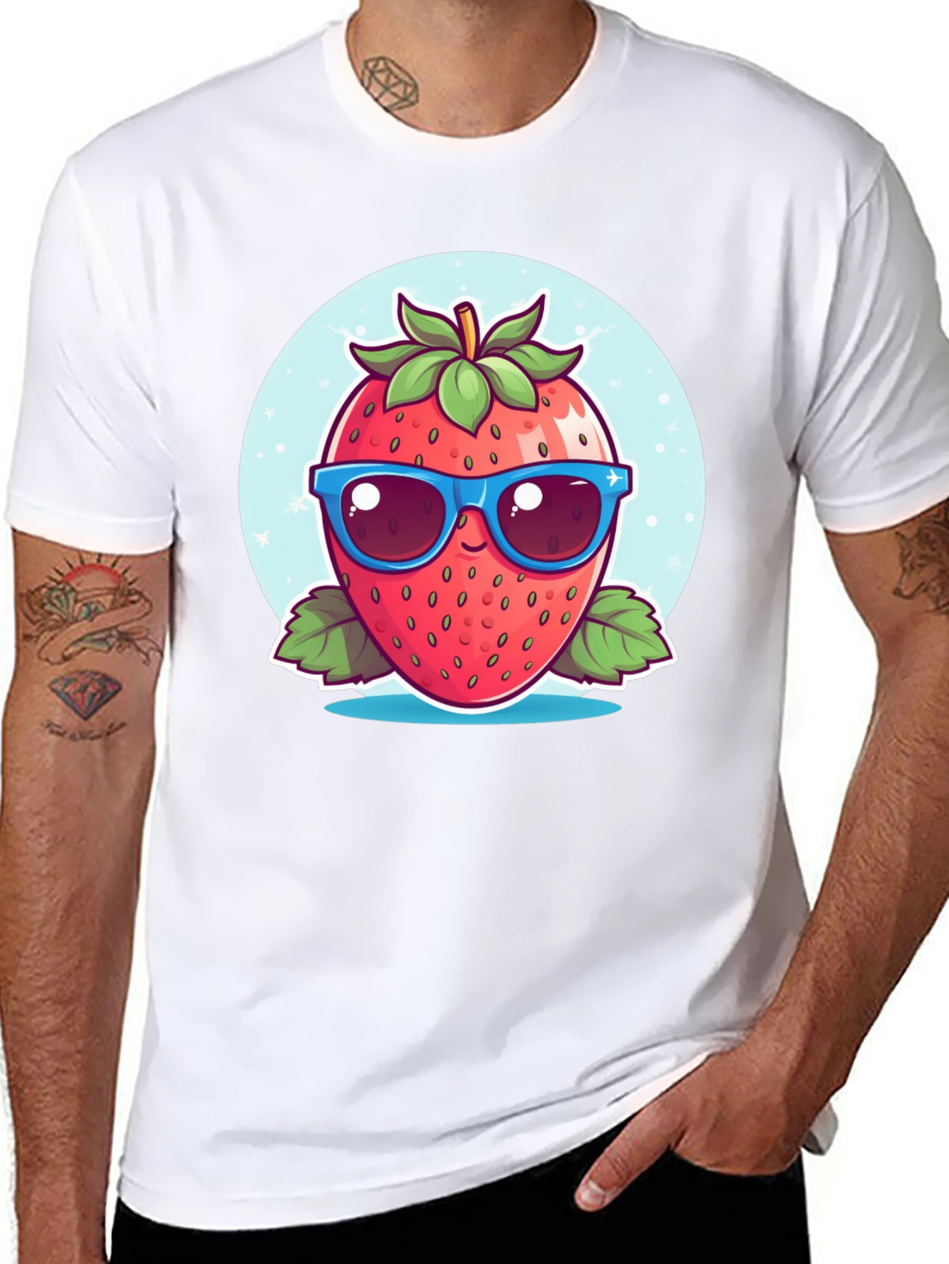 Cool Strawberry Graphic Tee - Fresh Style