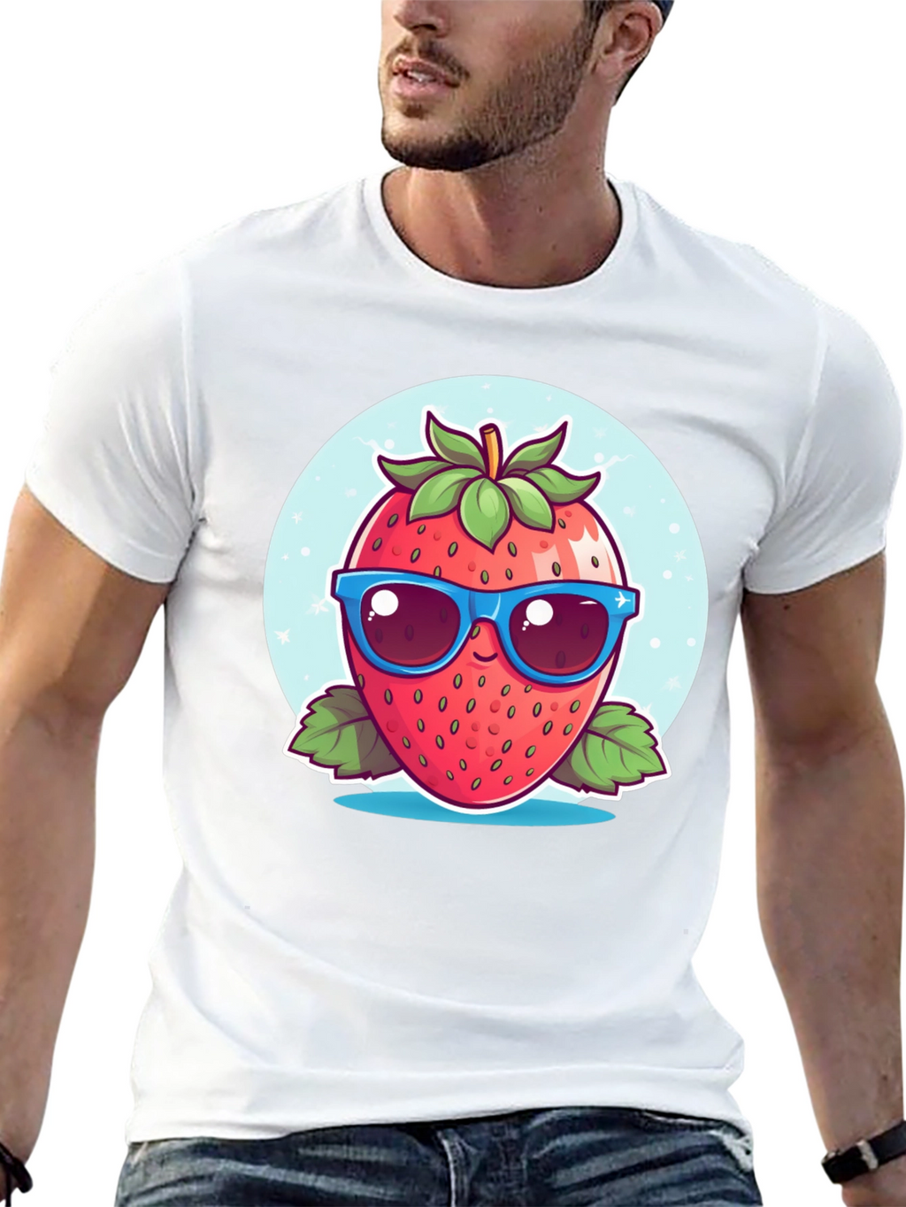 Cool Strawberry Graphic Tee - Fresh Style