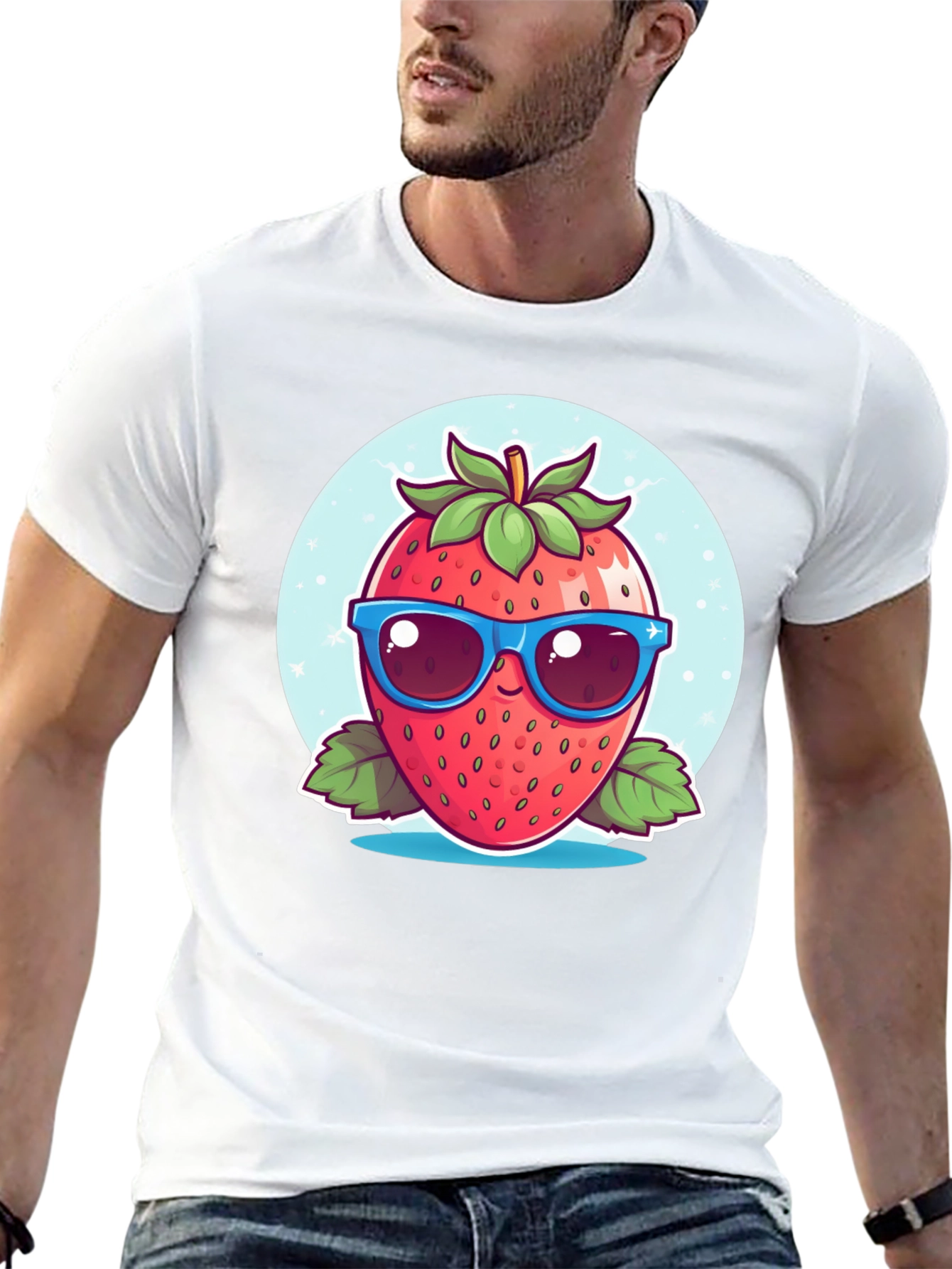 Cool Strawberry Graphic Tee - Fresh Style