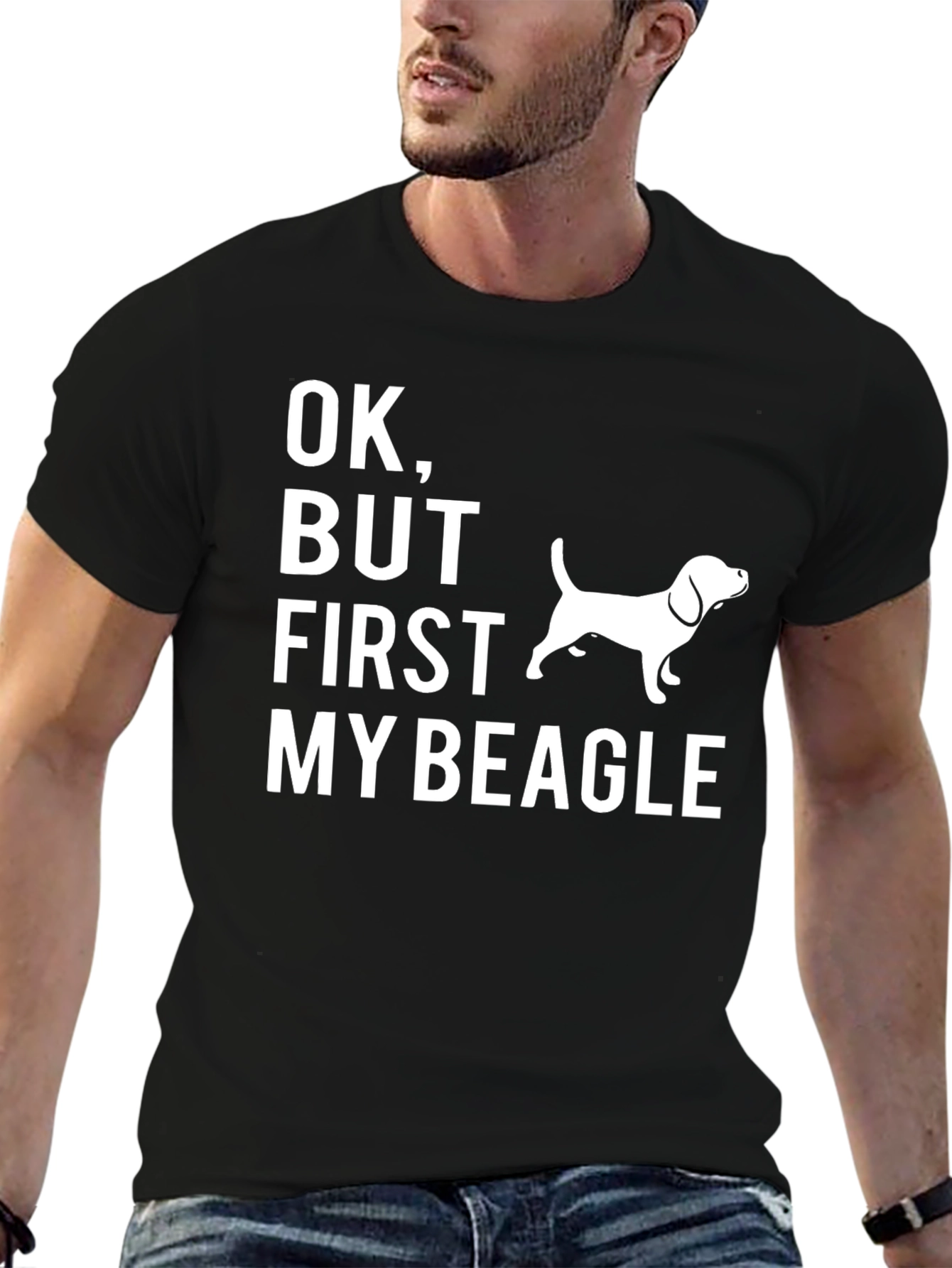 OK But First My Beagle Graphic Tee