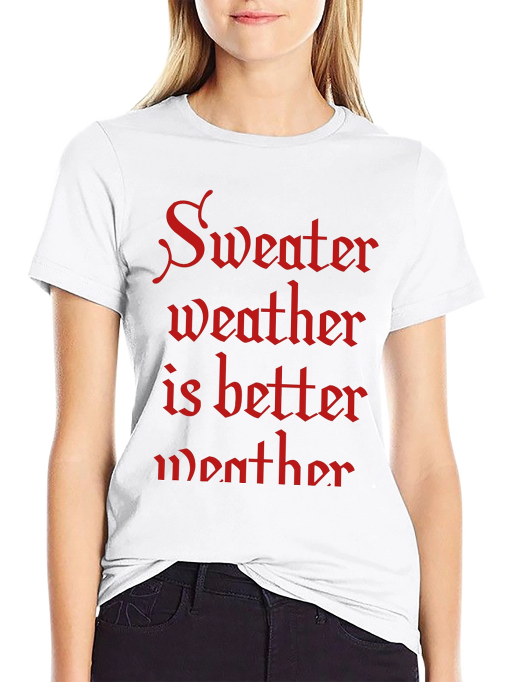 Sweater Weather T-Shirt - Cozy Season Apparel