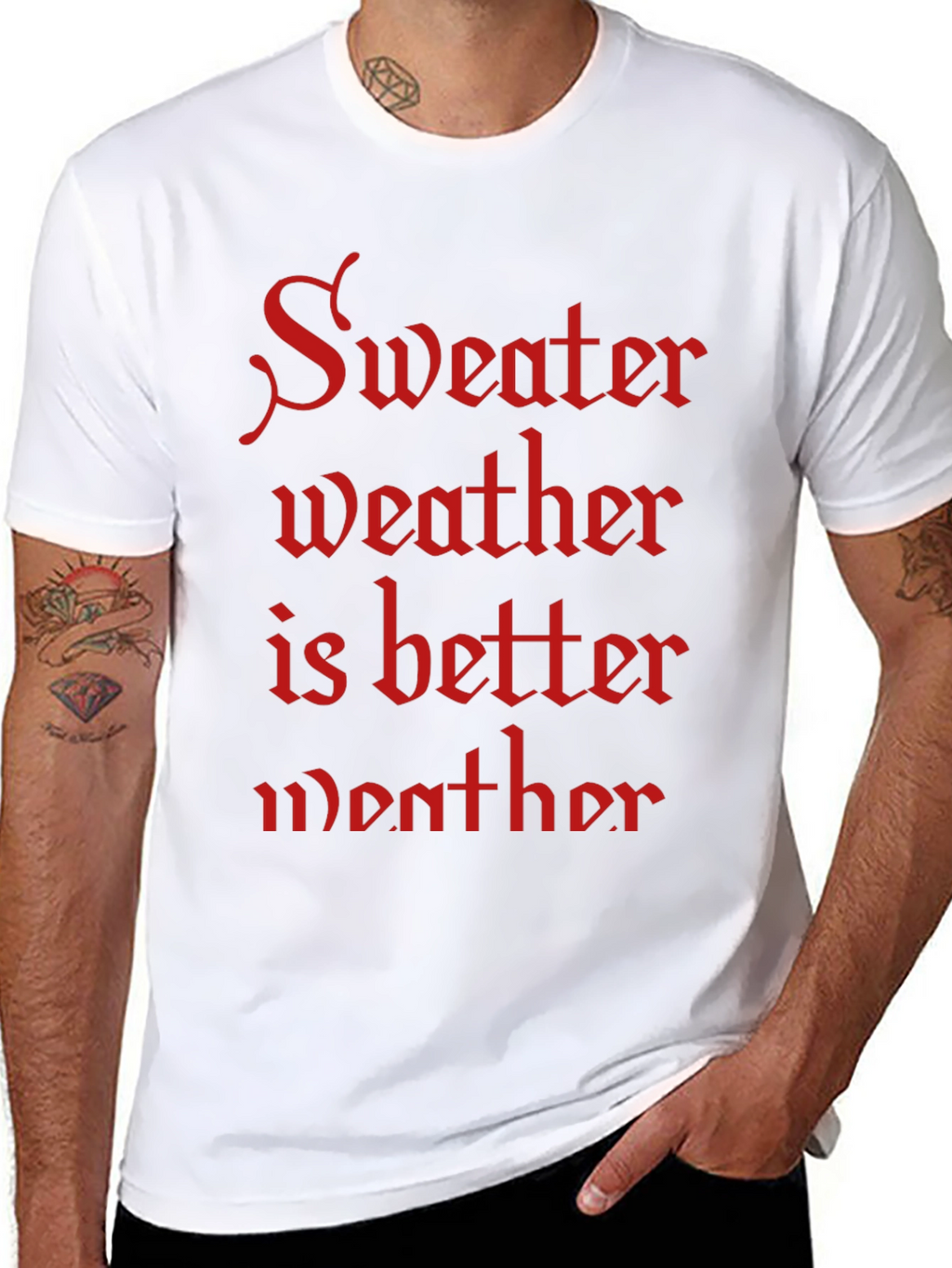 Sweater Weather T-Shirt - Cozy Season Apparel