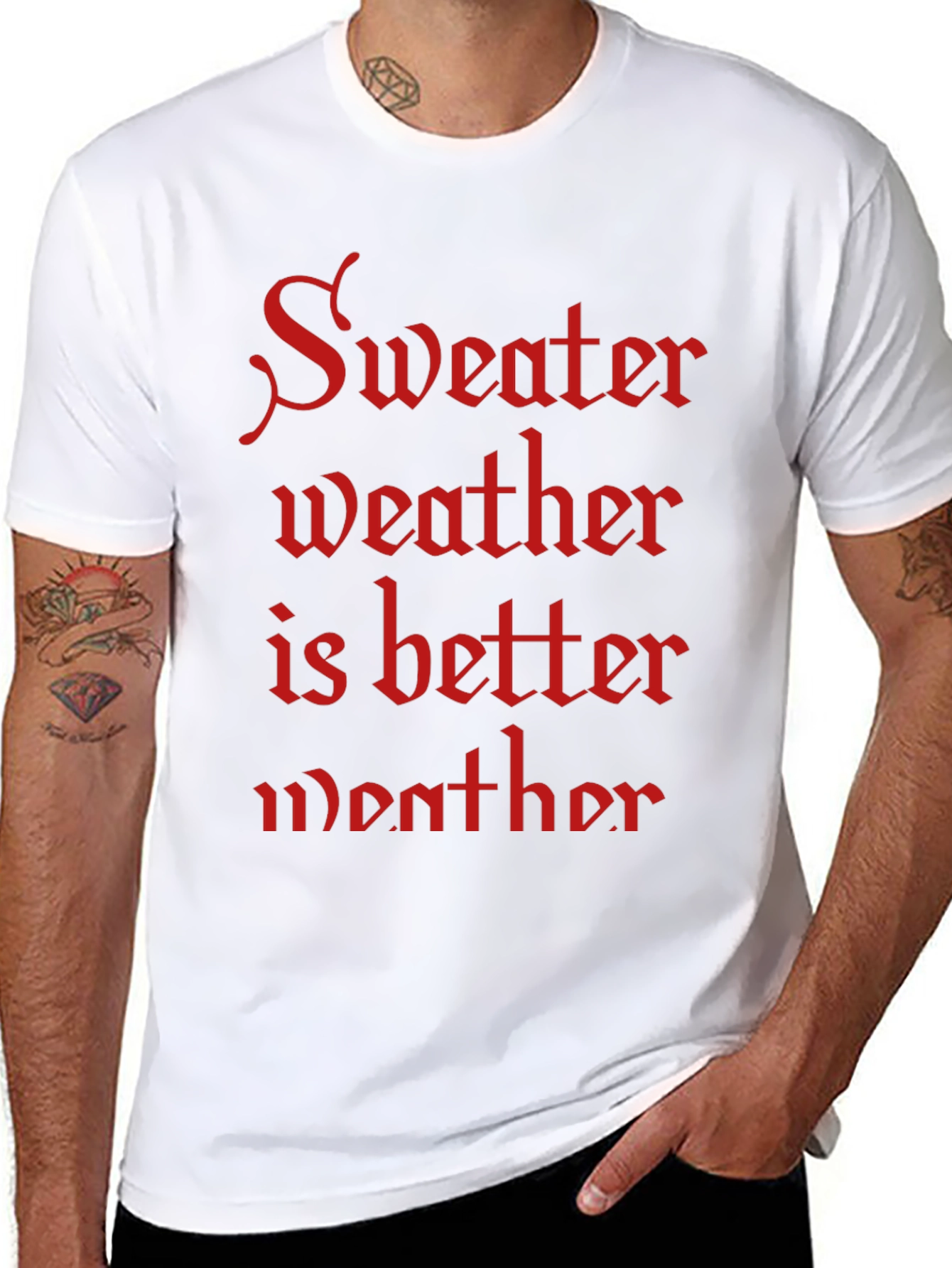Sweater Weather T-Shirt - Cozy Season Apparel