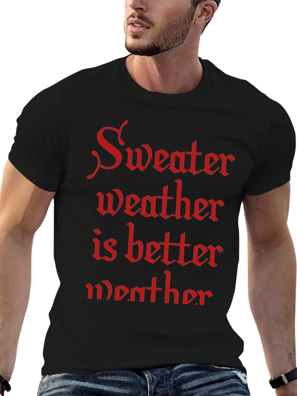 Sweater Weather T-Shirt - Cozy Season Apparel